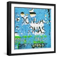 ¡Viva Mexico! Square Collection - Blue Grunge Wall-Philippe Hugonnard-Framed Photographic Print