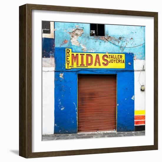 ¡Viva Mexico! Square Collection - Blue Taller-Philippe Hugonnard-Framed Photographic Print