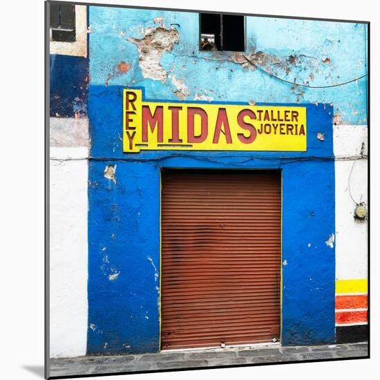 ¡Viva Mexico! Square Collection - Blue Taller-Philippe Hugonnard-Mounted Photographic Print