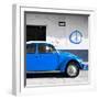 ¡Viva Mexico! Square Collection - Blue VW Beetle Car & Peace Symbol-Philippe Hugonnard-Framed Premium Photographic Print