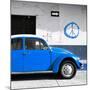 ¡Viva Mexico! Square Collection - Blue VW Beetle Car & Peace Symbol-Philippe Hugonnard-Mounted Photographic Print