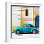 ¡Viva Mexico! Square Collection - Blue VW Beetle in San Cristobal-Philippe Hugonnard-Framed Photographic Print