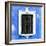 ¡Viva Mexico! Square Collection - Blue Wall & Black Window-Philippe Hugonnard-Framed Photographic Print