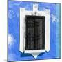 ¡Viva Mexico! Square Collection - Blue Wall & Black Window-Philippe Hugonnard-Mounted Photographic Print