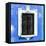¡Viva Mexico! Square Collection - Blue Wall & Black Window-Philippe Hugonnard-Framed Stretched Canvas