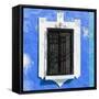 ¡Viva Mexico! Square Collection - Blue Wall & Black Window-Philippe Hugonnard-Framed Stretched Canvas