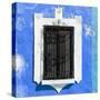 ¡Viva Mexico! Square Collection - Blue Wall & Black Window-Philippe Hugonnard-Stretched Canvas