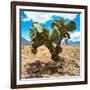 ¡Viva Mexico! Square Collection - Cactus II-Philippe Hugonnard-Framed Photographic Print