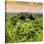 ¡Viva Mexico! Square Collection - Calakmul in the Mexican Jungle at Sunset-Philippe Hugonnard-Stretched Canvas