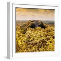 ¡Viva Mexico! Square Collection - Calakmul in the Mexican Jungle with Fall Colors-Philippe Hugonnard-Framed Photographic Print