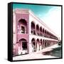 ¡Viva Mexico! Square Collection - Campeche Architecture II-Philippe Hugonnard-Framed Stretched Canvas