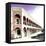 ¡Viva Mexico! Square Collection - Campeche Architecture III-Philippe Hugonnard-Framed Stretched Canvas