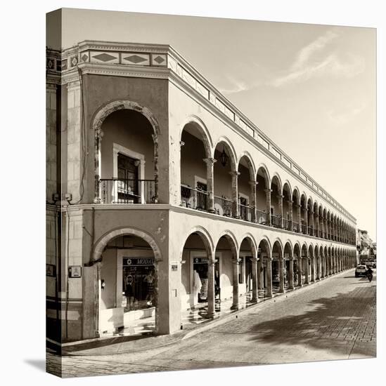 ¡Viva Mexico! Square Collection - Campeche Architecture V-Philippe Hugonnard-Stretched Canvas