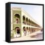 ¡Viva Mexico! Square Collection - Campeche Architecture VI-Philippe Hugonnard-Framed Stretched Canvas