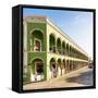 ¡Viva Mexico! Square Collection - Campeche Architecture-Philippe Hugonnard-Framed Stretched Canvas