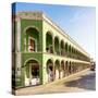 ¡Viva Mexico! Square Collection - Campeche Architecture-Philippe Hugonnard-Stretched Canvas