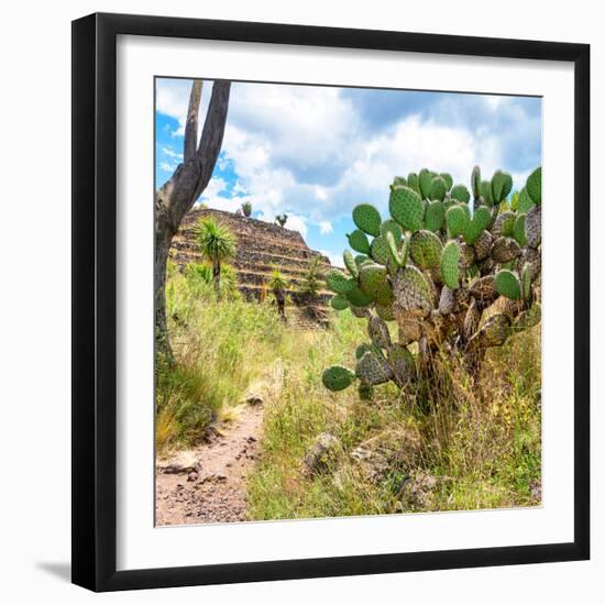 ¡Viva Mexico! Square Collection - Cantona Archaeological Ruins III-Philippe Hugonnard-Framed Photographic Print