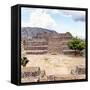 ¡Viva Mexico! Square Collection - Cantona Archaeological Ruins IX-Philippe Hugonnard-Framed Stretched Canvas