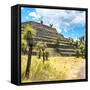 ¡Viva Mexico! Square Collection - Cantona Archaeological Ruins VI-Philippe Hugonnard-Framed Stretched Canvas