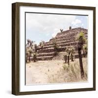 ¡Viva Mexico! Square Collection - Cantona Archaeological Ruins VII-Philippe Hugonnard-Framed Photographic Print