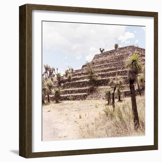 ¡Viva Mexico! Square Collection - Cantona Archaeological Ruins VII-Philippe Hugonnard-Framed Photographic Print