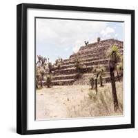 ¡Viva Mexico! Square Collection - Cantona Archaeological Ruins VII-Philippe Hugonnard-Framed Photographic Print