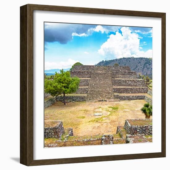 ¡Viva Mexico! Square Collection - Cantona Archaeological Ruins X-Philippe Hugonnard-Framed Photographic Print