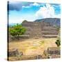 ¡Viva Mexico! Square Collection - Cantona Archaeological Ruins X-Philippe Hugonnard-Stretched Canvas