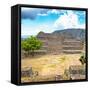 ¡Viva Mexico! Square Collection - Cantona Archaeological Ruins X-Philippe Hugonnard-Framed Stretched Canvas