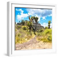 ¡Viva Mexico! Square Collection - Cantona Archaeological Ruins-Philippe Hugonnard-Framed Photographic Print