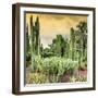 ¡Viva Mexico! Square Collection - Cardon Cactus at Sunset-Philippe Hugonnard-Framed Photographic Print