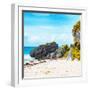 ¡Viva Mexico! Square Collection - Caribbean Coastline in Tulum II-Philippe Hugonnard-Framed Photographic Print