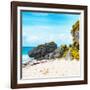 ¡Viva Mexico! Square Collection - Caribbean Coastline in Tulum II-Philippe Hugonnard-Framed Photographic Print