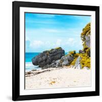 ¡Viva Mexico! Square Collection - Caribbean Coastline in Tulum II-Philippe Hugonnard-Framed Photographic Print