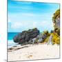 ¡Viva Mexico! Square Collection - Caribbean Coastline in Tulum II-Philippe Hugonnard-Mounted Photographic Print