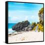 ¡Viva Mexico! Square Collection - Caribbean Coastline in Tulum II-Philippe Hugonnard-Framed Stretched Canvas