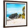 ¡Viva Mexico! Square Collection - Caribbean Coastline in Tulum II-Philippe Hugonnard-Framed Photographic Print