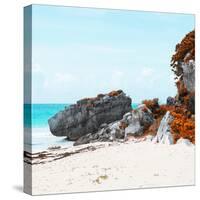 ¡Viva Mexico! Square Collection - Caribbean Coastline in Tulum III-Philippe Hugonnard-Stretched Canvas