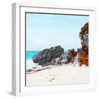 ¡Viva Mexico! Square Collection - Caribbean Coastline in Tulum III-Philippe Hugonnard-Framed Photographic Print