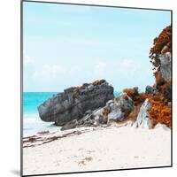 ¡Viva Mexico! Square Collection - Caribbean Coastline in Tulum III-Philippe Hugonnard-Mounted Photographic Print