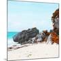 ¡Viva Mexico! Square Collection - Caribbean Coastline in Tulum III-Philippe Hugonnard-Mounted Photographic Print