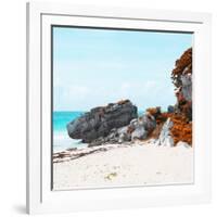 ¡Viva Mexico! Square Collection - Caribbean Coastline in Tulum III-Philippe Hugonnard-Framed Photographic Print