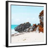 ¡Viva Mexico! Square Collection - Caribbean Coastline in Tulum III-Philippe Hugonnard-Framed Photographic Print