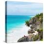 ¡Viva Mexico! Square Collection - Caribbean Coastline in Tulum IV-Philippe Hugonnard-Stretched Canvas