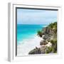 ¡Viva Mexico! Square Collection - Caribbean Coastline in Tulum IV-Philippe Hugonnard-Framed Photographic Print