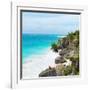 ¡Viva Mexico! Square Collection - Caribbean Coastline in Tulum IV-Philippe Hugonnard-Framed Photographic Print