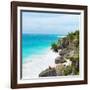 ¡Viva Mexico! Square Collection - Caribbean Coastline in Tulum IV-Philippe Hugonnard-Framed Photographic Print