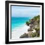 ¡Viva Mexico! Square Collection - Caribbean Coastline in Tulum IV-Philippe Hugonnard-Framed Photographic Print
