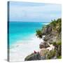 ¡Viva Mexico! Square Collection - Caribbean Coastline in Tulum IV-Philippe Hugonnard-Stretched Canvas