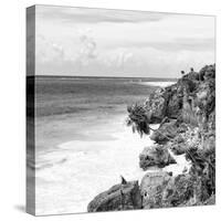 ¡Viva Mexico! Square Collection - Caribbean Coastline in Tulum V-Philippe Hugonnard-Stretched Canvas
